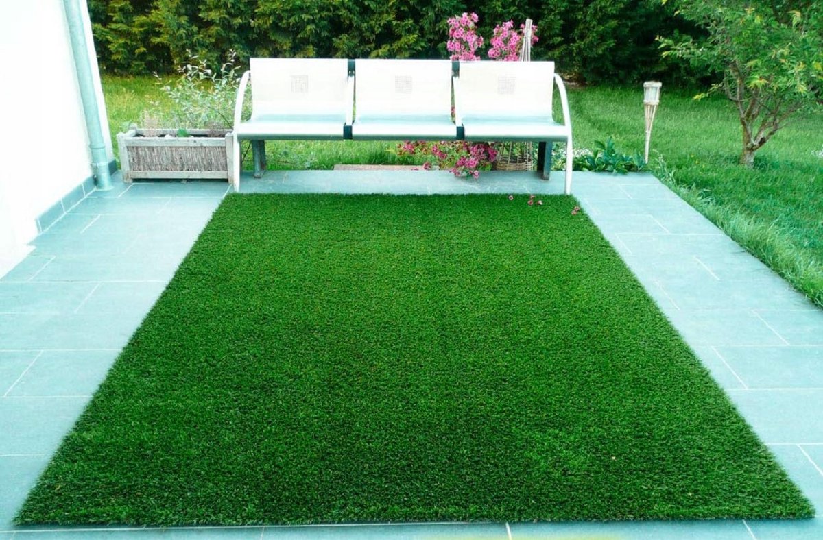 Kunstgras Tapijt Balkon/Terras 1.5x5m Waterdicht - Groen