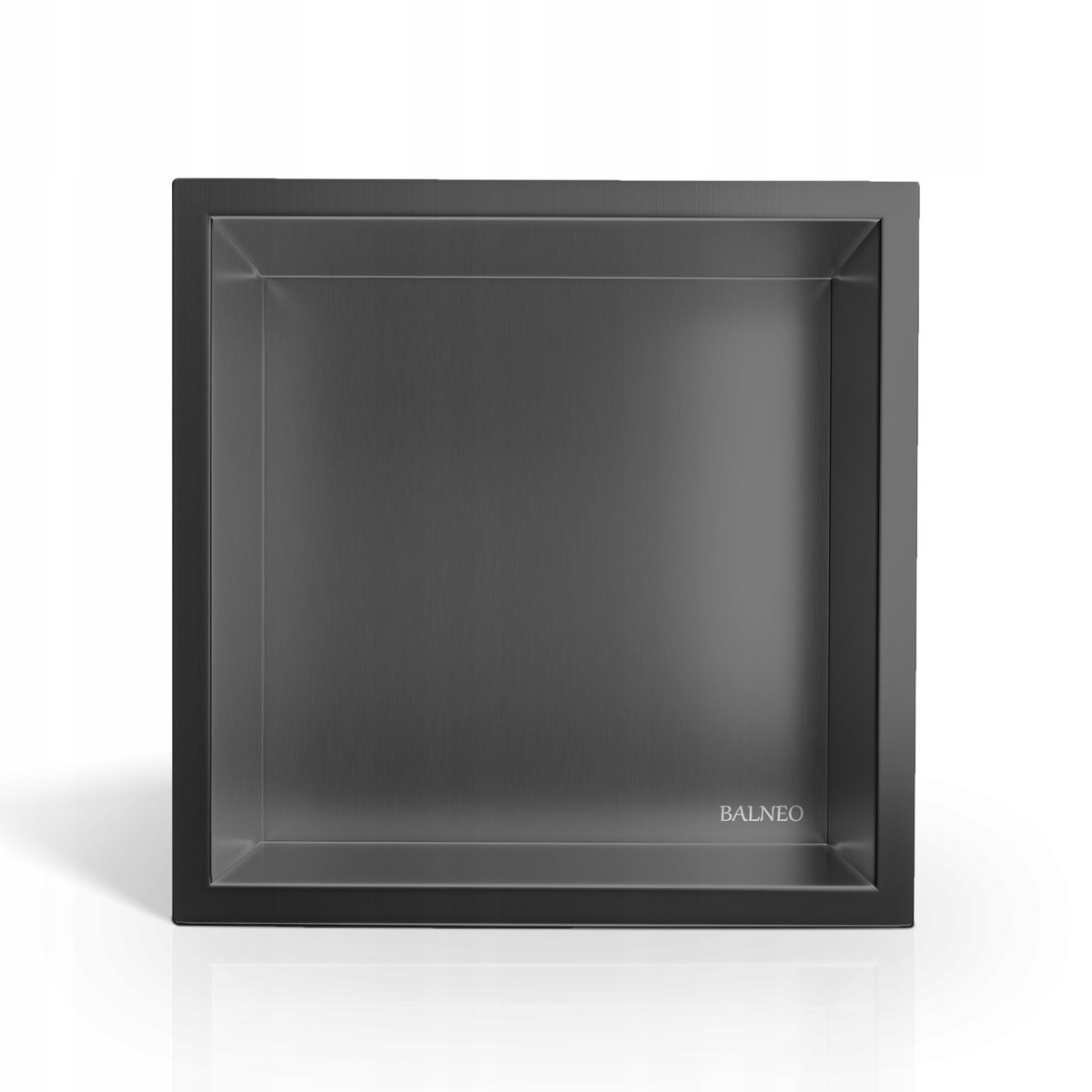 Balneo WALL-BOX ONE Inbouwnis Gun Metal 30x30x7 cm