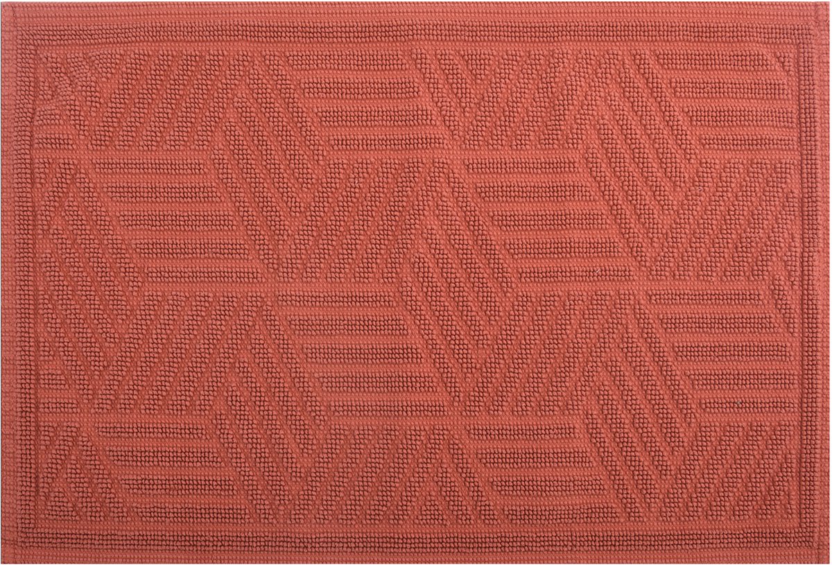 Spirella Badmat Katoen – Antislip Badkamer Mat – Wasbaar op 40°C – Sneldrogend – Geschikt voor Droger