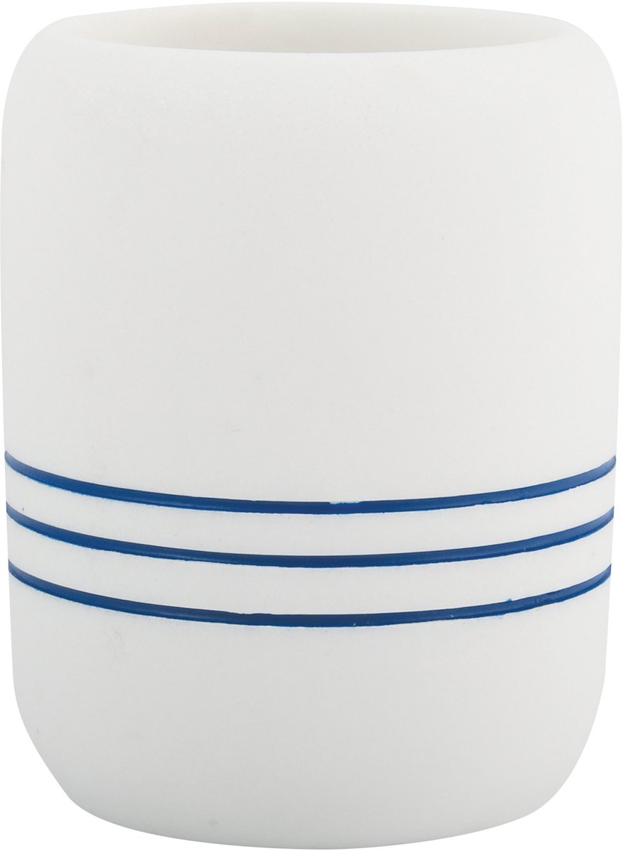 MSV PACCO Tandenborstelhouder – Tumbler Badkamer – Tandpasta Houder Wit – Vochtbestendig en Eenvoudig te Reinigen – 7,6 x 10,2 cm