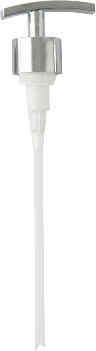 Zeeppomp met Chroomafwerking - Zeepdispenser voor de Badkamer - Kunststof Zeephouder met Moderne Uitstraling