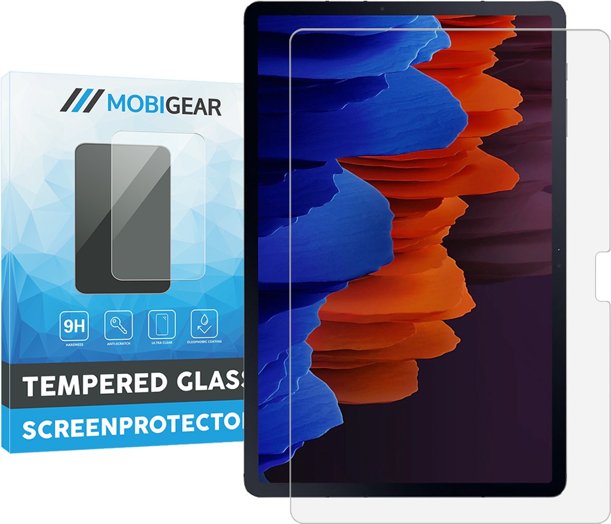 Mobigear Screenprotector geschikt voor Samsung Galaxy Tab S7 Plus Glazen | Mobigear Screenprotector - Case Friendly