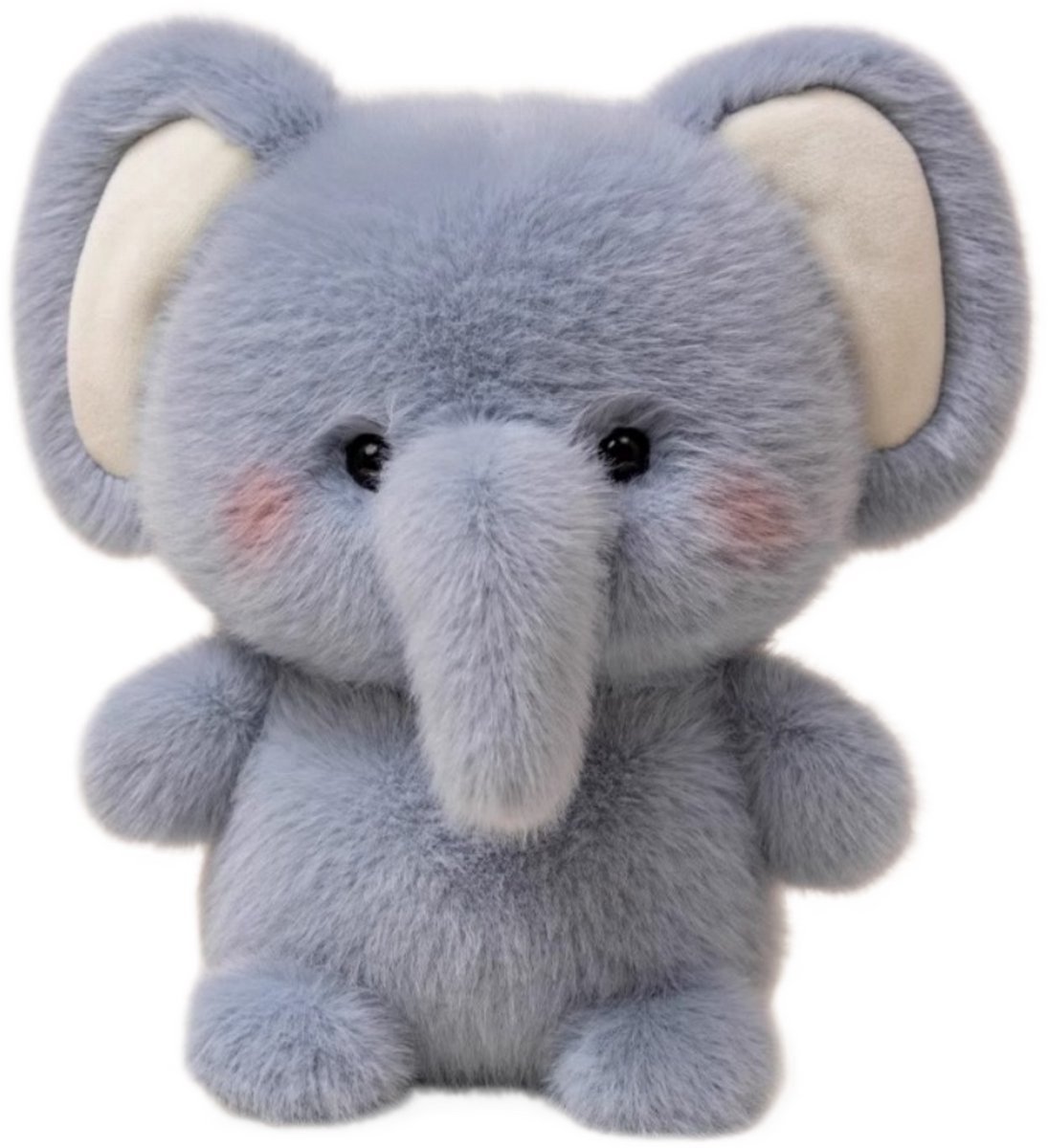 Casalora Pluche Knuffel - Knuffel Baby Olifant 16 cm - Speelgoedfiguur / Bureaudecoratie – Leercompagnon