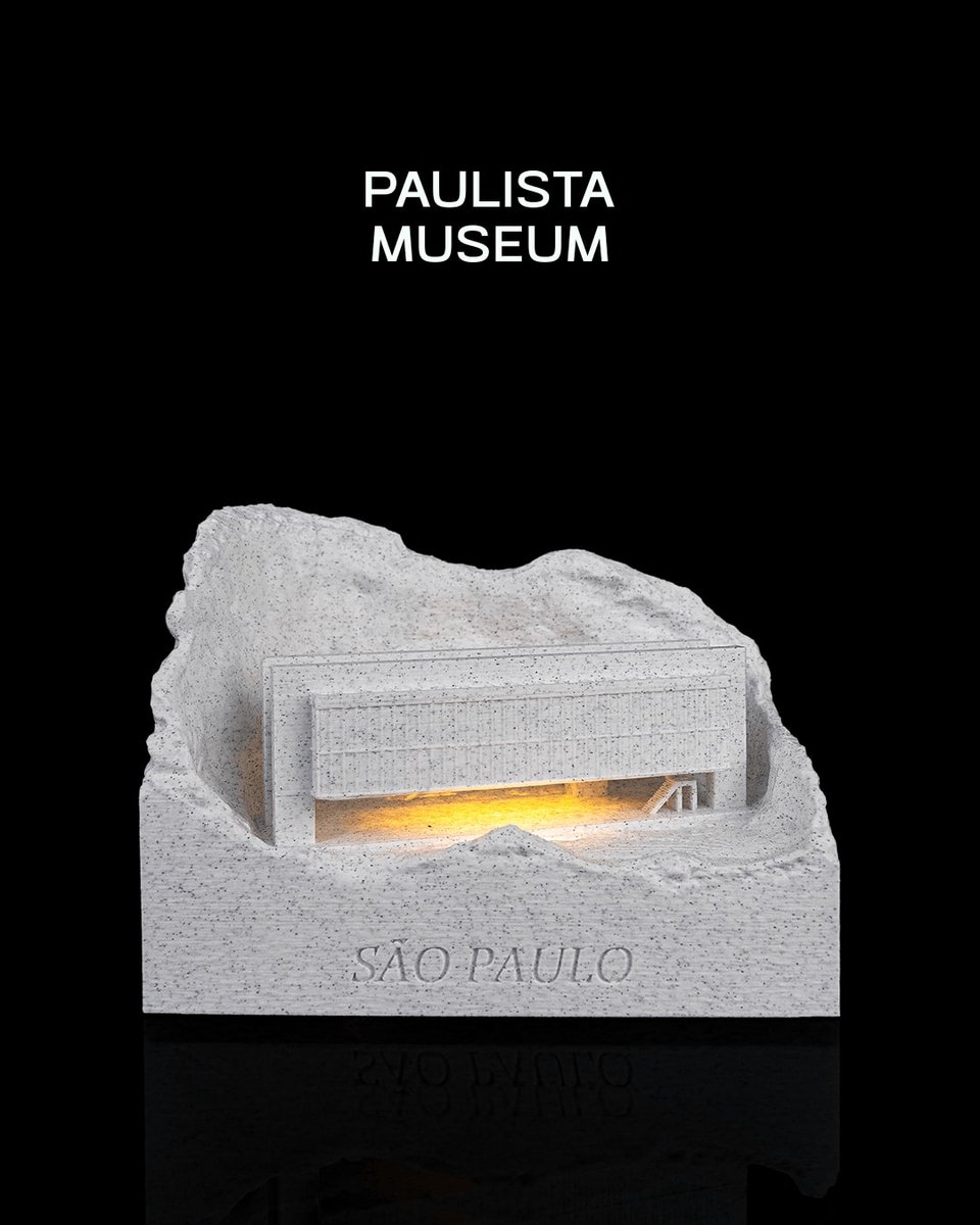 Paulista Museum - Architectuur decoratiemodel - Landmark interieurdecoratie - woonaccessoire, beeldje, display model, bureau decoratie