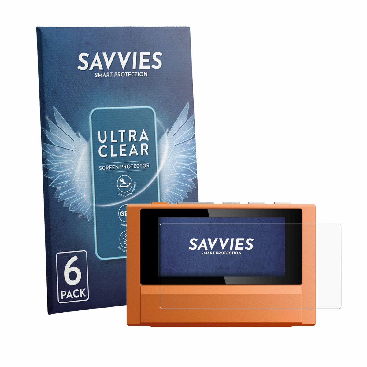 Savvies - Screenprotector voor FiiO SnowSky Echo - Folie Beschermfolie transparant 6 Stuks