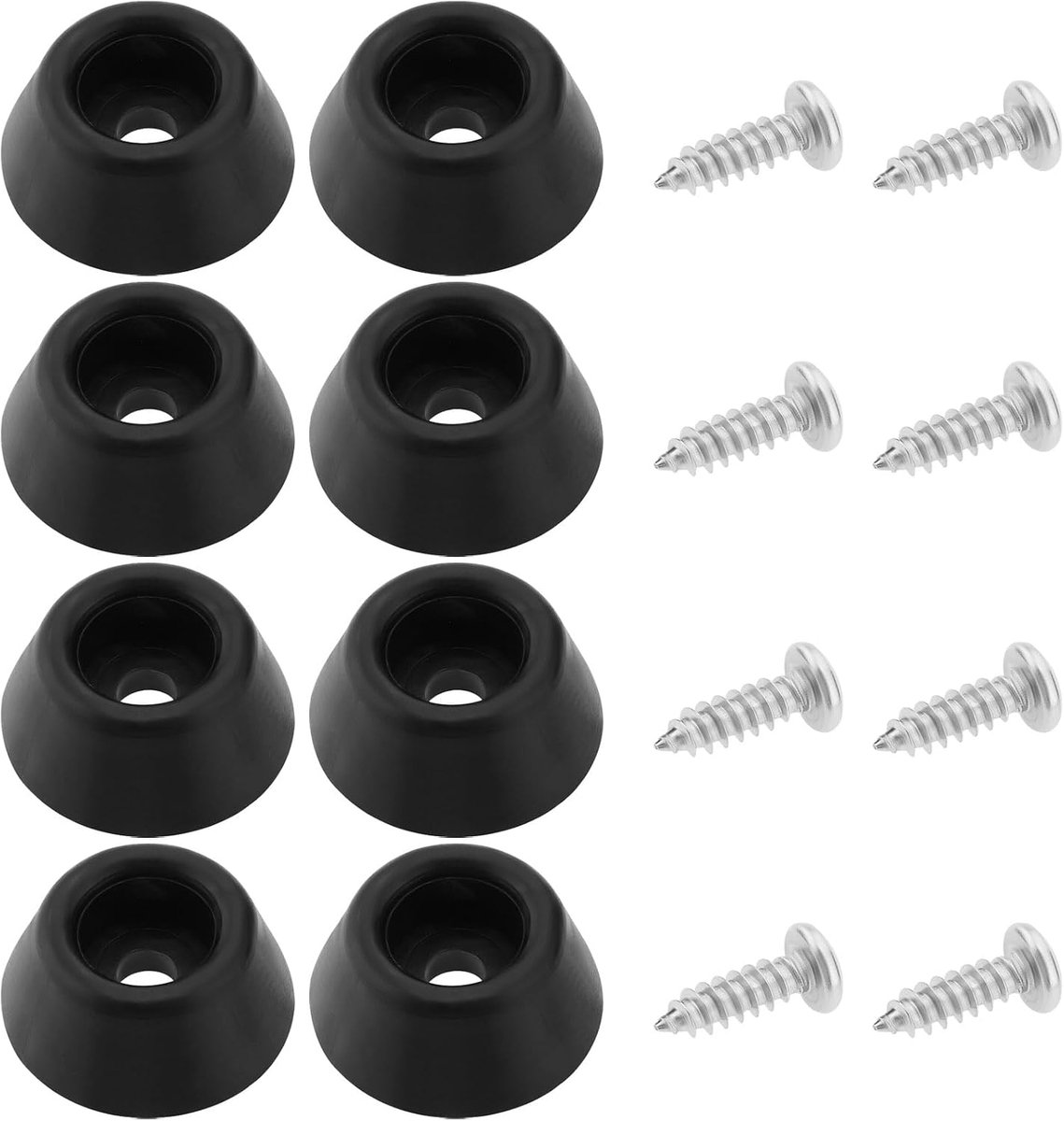 Keu Beschermers - Keu Bumper - Biljart Spelen - Rubberen Stevigheid - 8 Stuks - Zwart