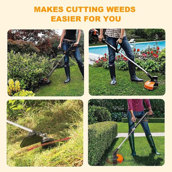 Spoelen voor Worx 20V, 14 stuks - Draad Ø 1,65 mm, 3 m lengte, 10 reservespoelen, 4 dopjes — afbeelding 5