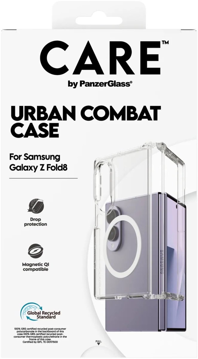 CARE by PanzerGlass Urban Combat Case geschikt voor Samsung Galaxy Z Fold 8 - Transparant — cadeau in Telefoon & Tablet - foto 4