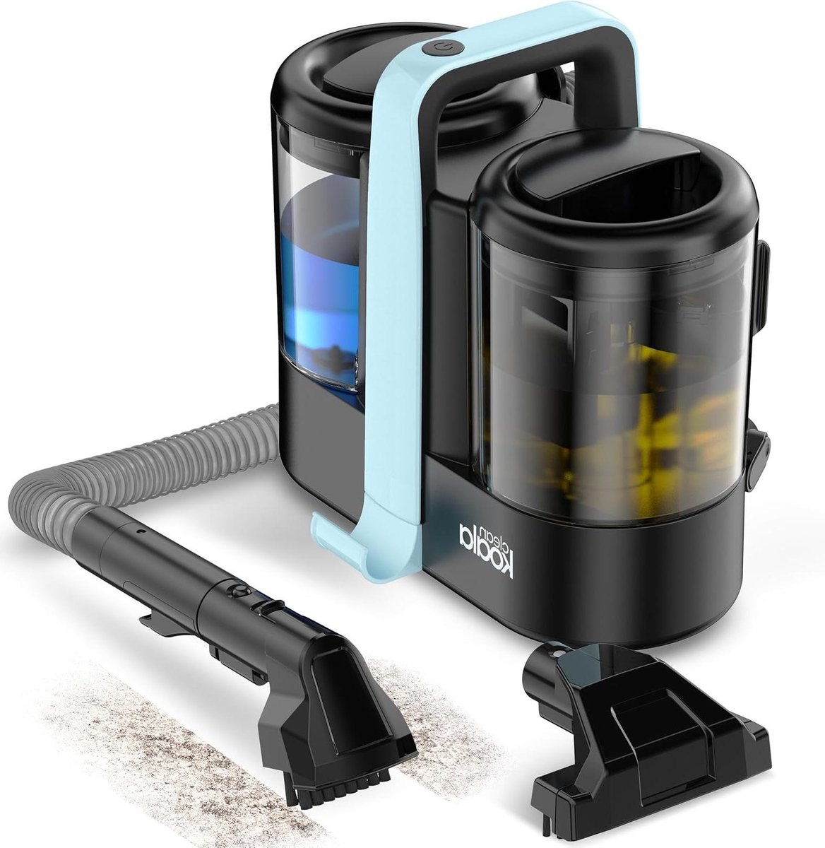 Tapijt Reiniger - Vlekkenverwijderaar Meubels - Vlekken Verwijderen - Krachtige Zuigkracht - 2.2 liter tank - Zwart/Blauw