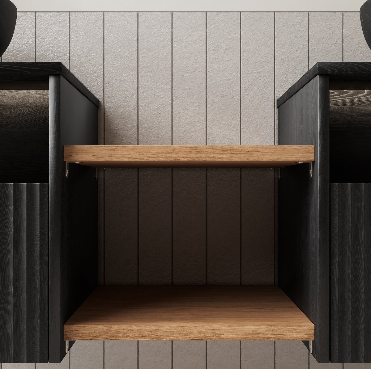 REDOM - Kast legplank - Universeel vervangend onderdeel - Met bevestigingsmateriaal - Ook als opbergrek - Badkamer - Hout - Houtkleur - 40 x 45 x 2,5 cm