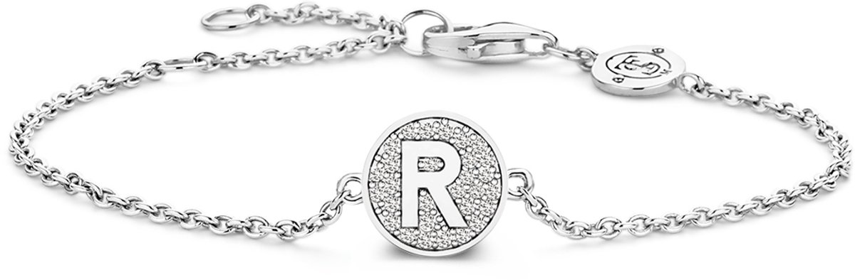 TI SENTO Dames Armband - 925 zilver - Wit (Letter) - 2836LR