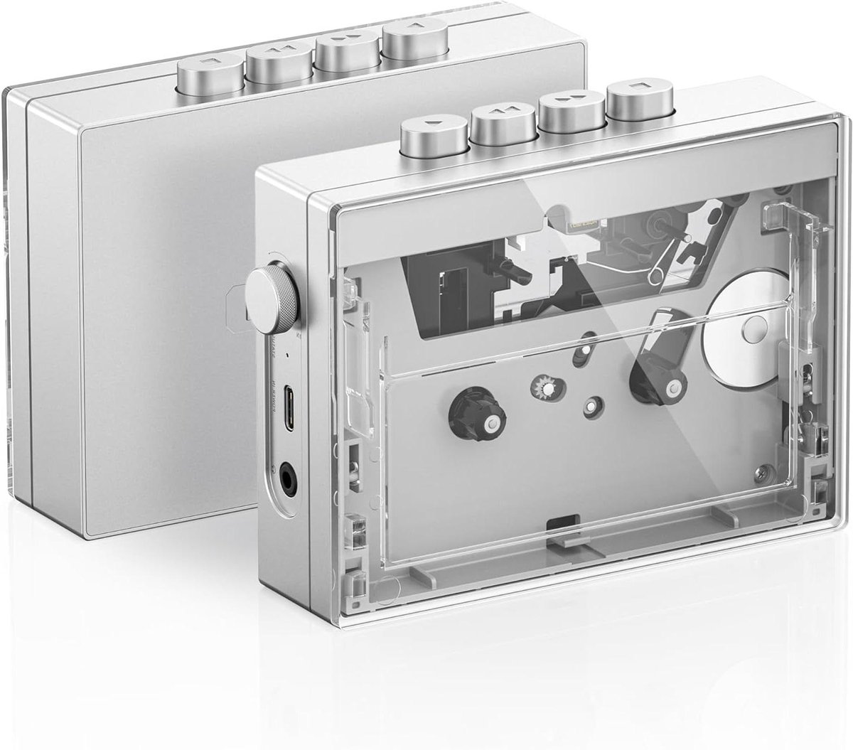 Cassette Speler - Muziekspeler Tape - Muziek Luisteren - Analoge Circuitverwerking - 1800mAh Batterij - Transparant