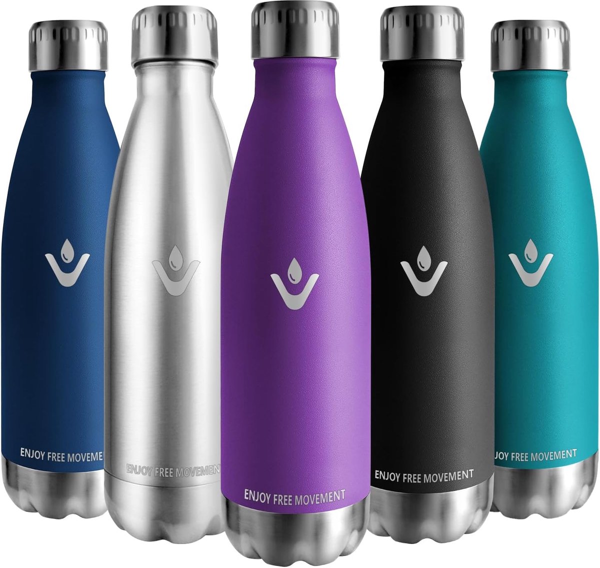 Thermosfles 500 ml - lekvrij - roestvrij staal - ideaal voor outdoor - Luxento