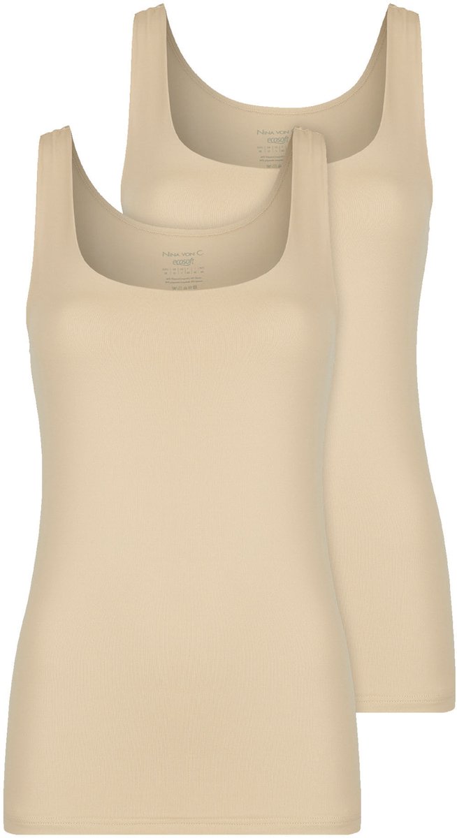 2-pack Dames tanktop Eco Soft