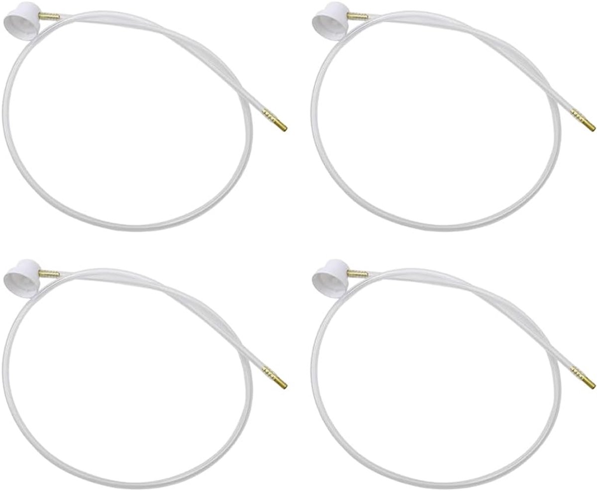 Sproeislang, 4 stuks, holle holle sonde voor spuitbussen, 60 cm, slang, aerosolmondstuk met 360 graden verlengslang, autosproeifolie, reserveslang voor holle ruimtes en conserveringspistolen
