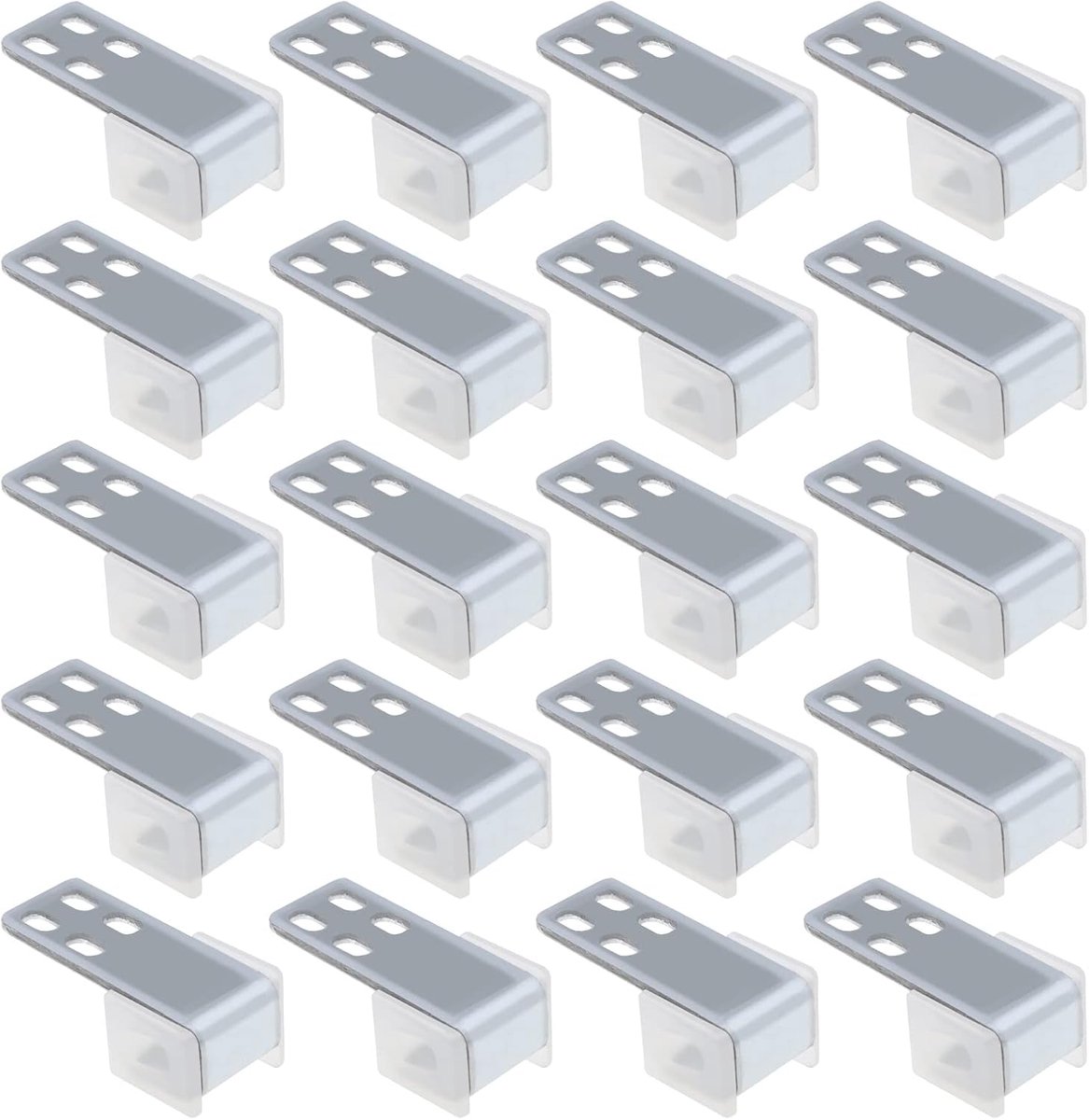 20 STKS Bekleding Meubels Spring Clips, 4 Gaten Blijven Draad Zig Zag Springs Klemmen, Zilver