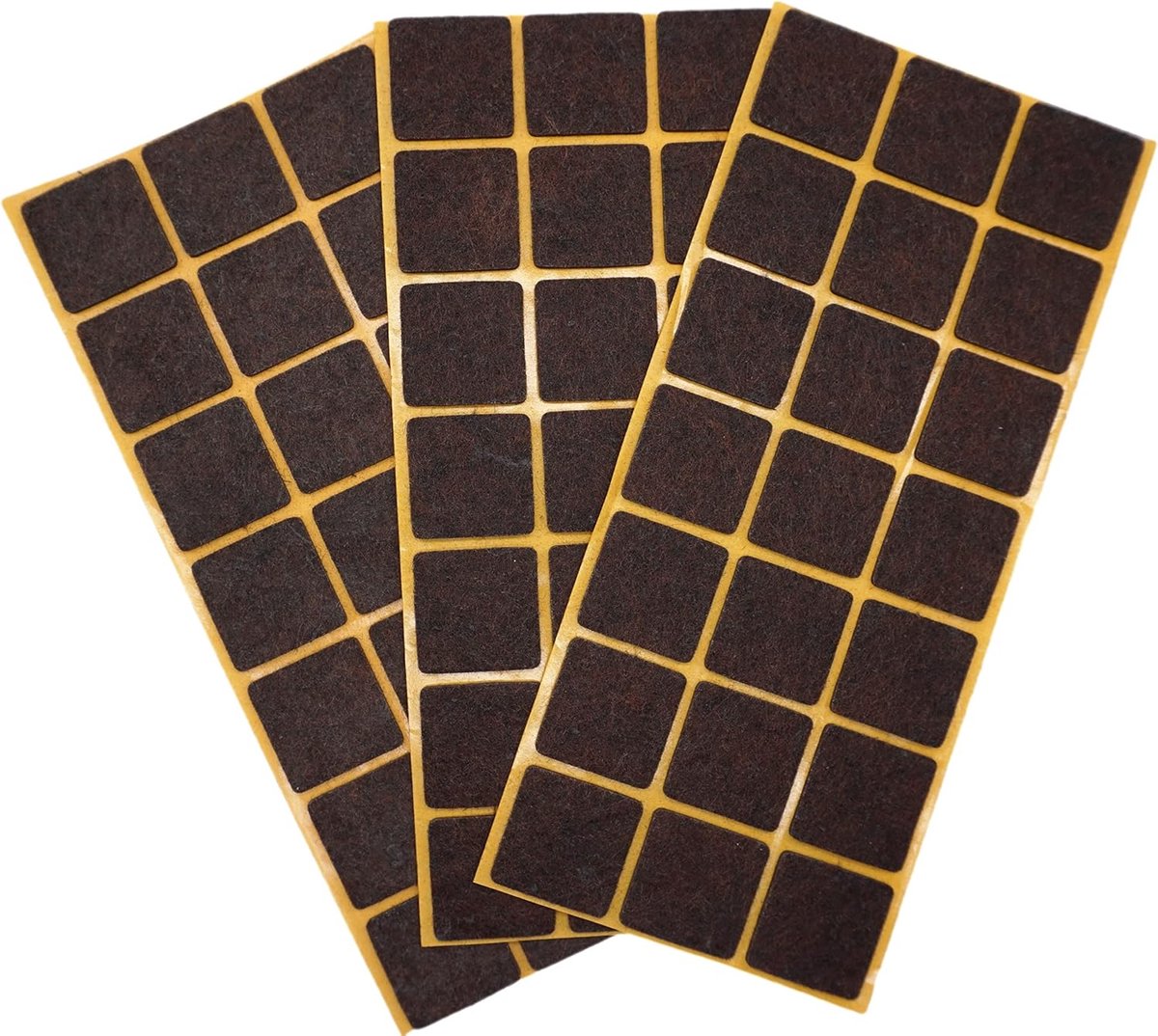 Meubelviltpads, zelfklevende vloerbescherming 3 x 3 cm, meubelvoetbeschermers, stoelschuifregelaars (63, 3 x 3 cm)