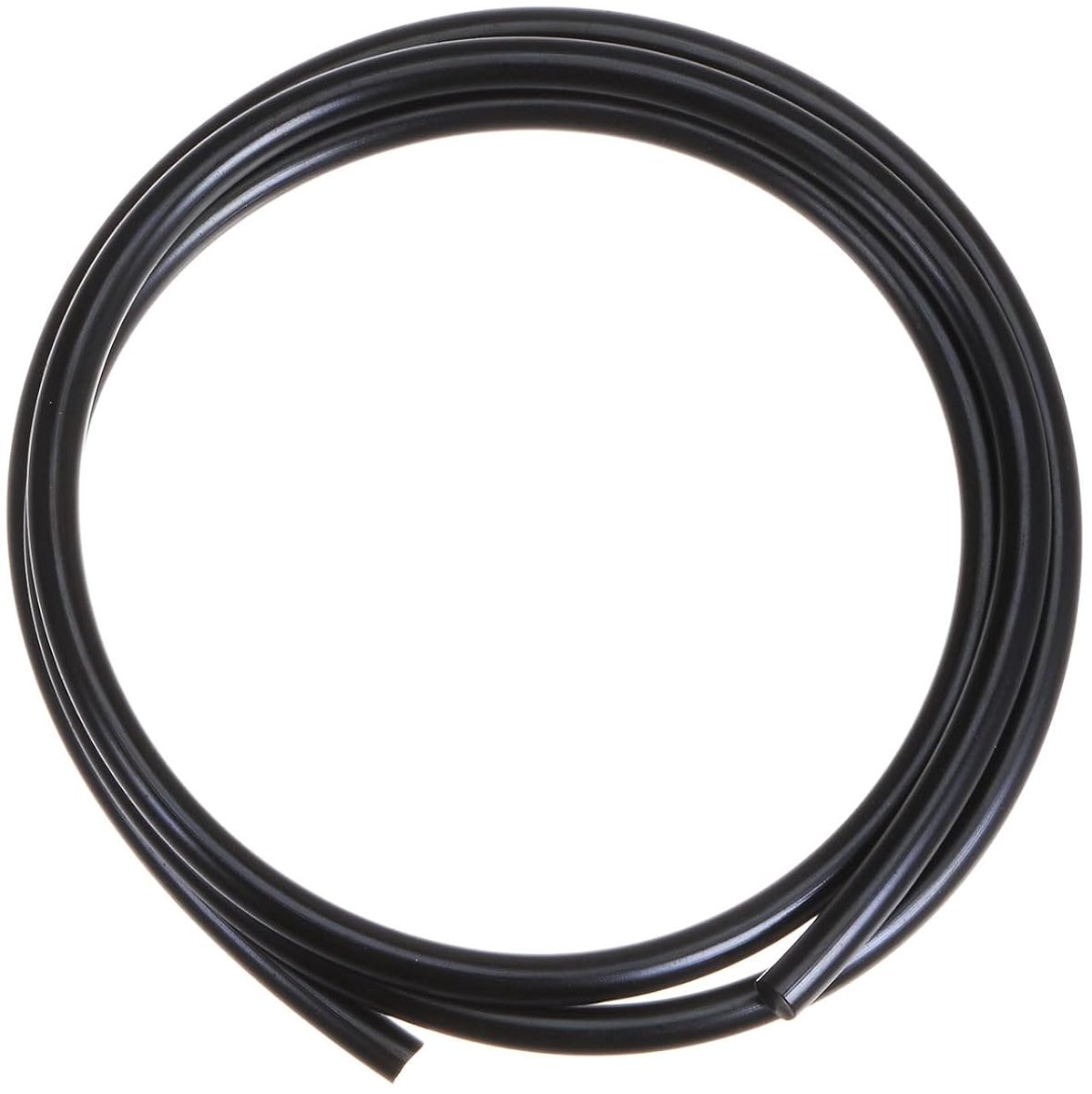 PU-transmissieriem, polyurethaan, ronde riem, 6 mm diameter, 1 meter, lengte glad oppervlak, urethaanriem voor aandrijving, zwart
