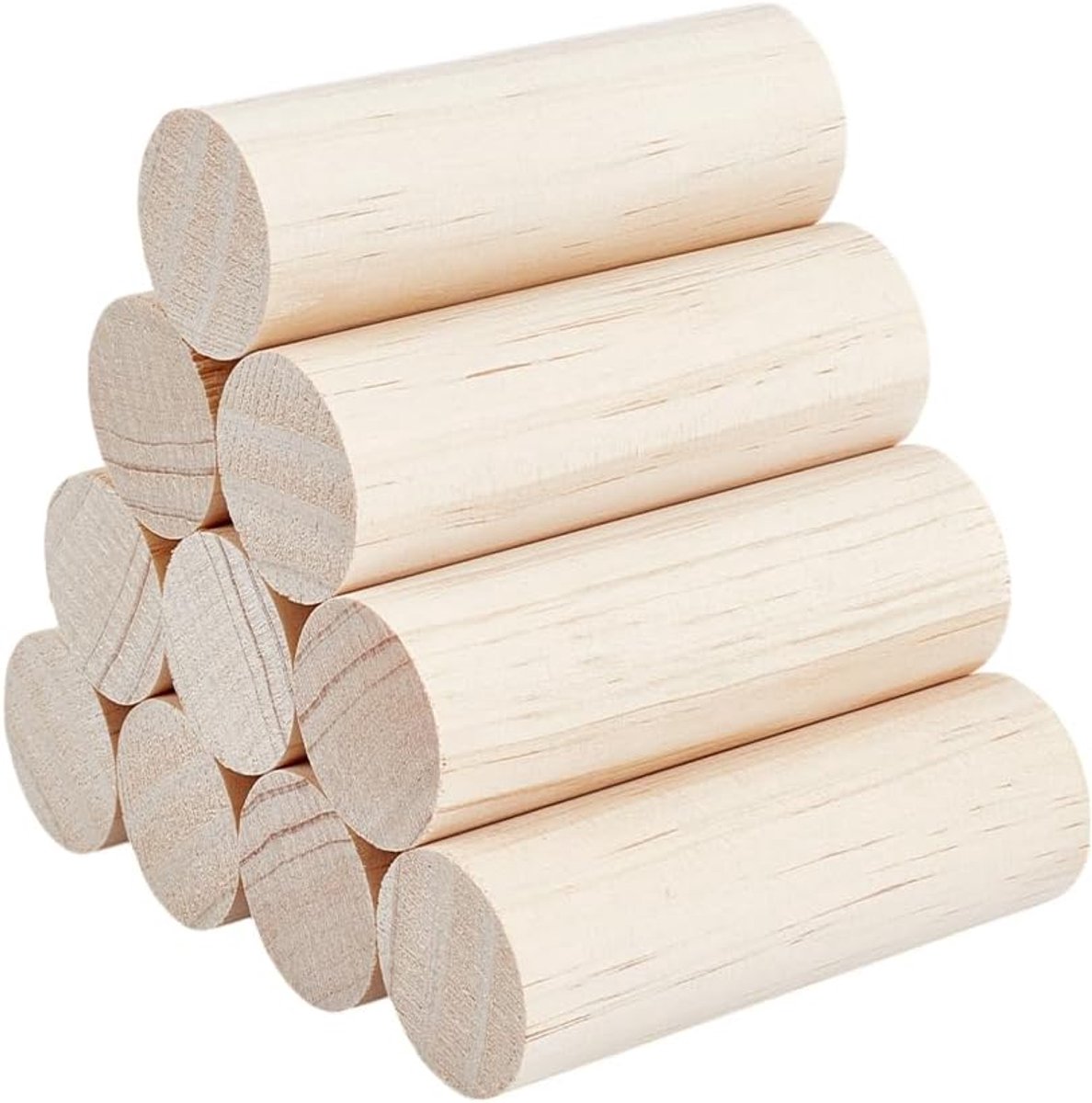 Houten ronde stokjes, onafgewerkte houten deuvelstaven, blanco ronde deuvels, rokers, rondjes, pluggen, strips, onafgewerkte houten strips, houten stokken voor