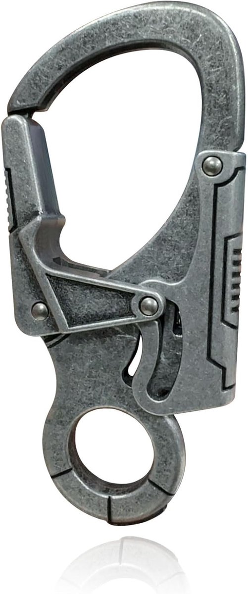 karabijnhaak, 3,1 inch legering dikke sleutelhanger clip voor man, outdoor kamperen, wandelen accessoires, sleutelhanger.
