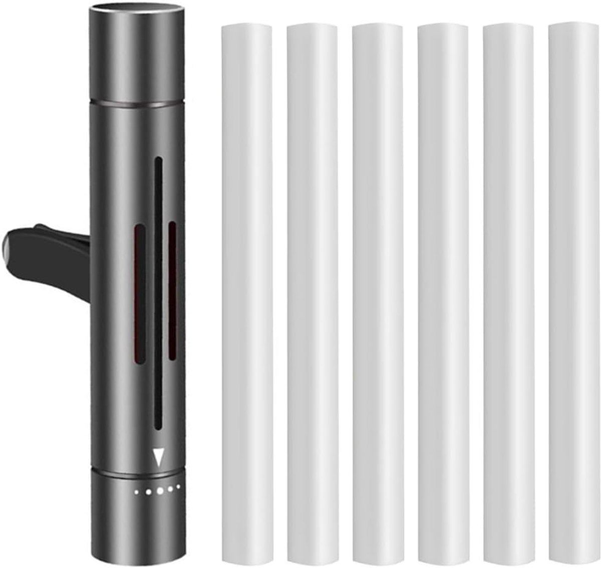 Autodiffuser, auto-diffuser voor etherische oliën met 6 stuks navulling, luchtverfrisser geur interieur diffuser clip vent diffuser voor meer rijplezier en rijplezier