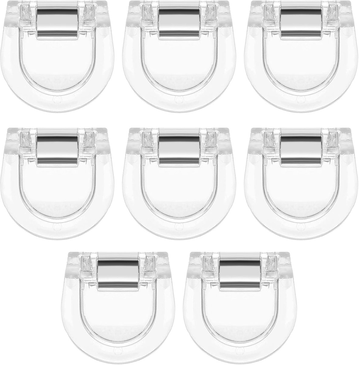 8 verstelbare zoomclips voor broeken, stofhouders voor het zomen van broeken en overhemden, herbruikbare quiltclips om jeans in te korten, mouwen op te rollen, antislip spanner voor tijdelijke beves
