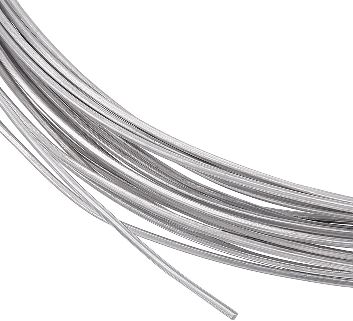 10 m 18 gauge vierkante aluminiumdraad, metalen knutseldraad aluminiumdraad, buigbare metaaldraad, metalen kralenlijn, voor bonsaibomen, bloemen, woondecoratie