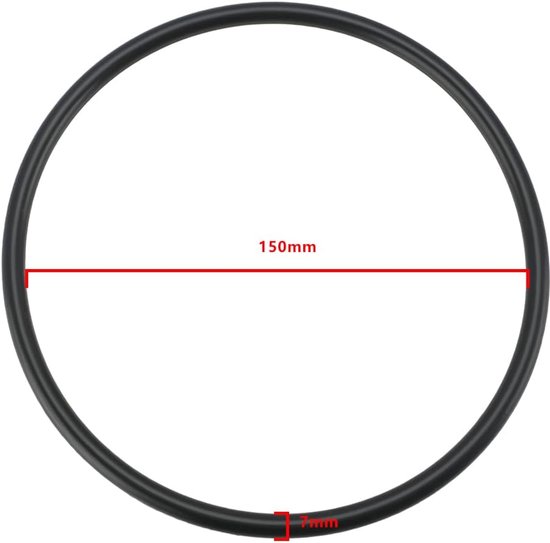 2 stuks zwembad O-ring spa pomp deksel O-ring pakking U9-229 O-218 compatibel met Dura compatibel met Max-E-glas 150x7mm zwart — afbeelding 3