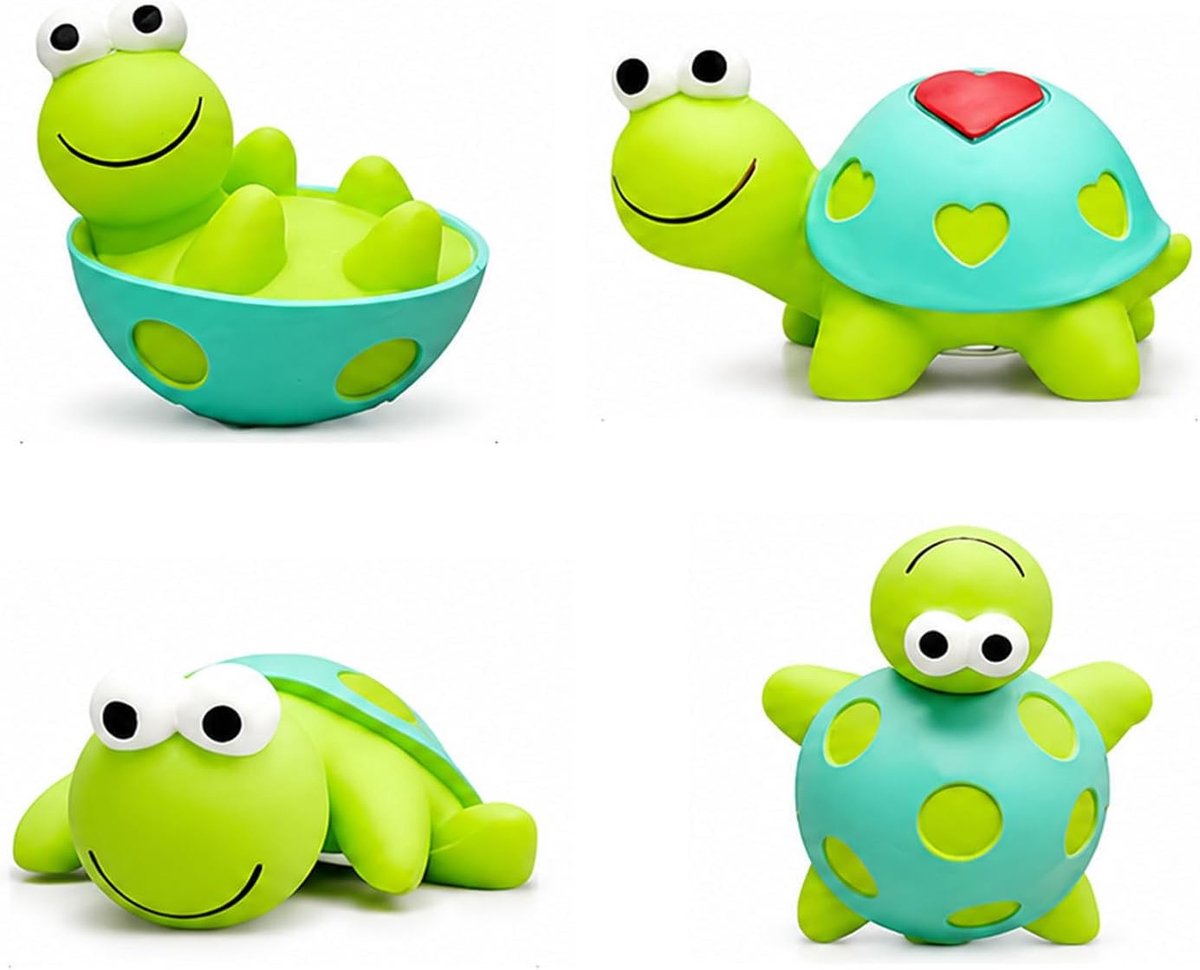 4 Mini Schildpad Figuurtjes van Hars, Schattige Kawaii Auto Interieur Decoratie voor Dashboard, Achteruitkijkspiegel en Miniatuurtuin, Lief Cadeau Figuur voor Automobilisten en Tuinliefhebbers