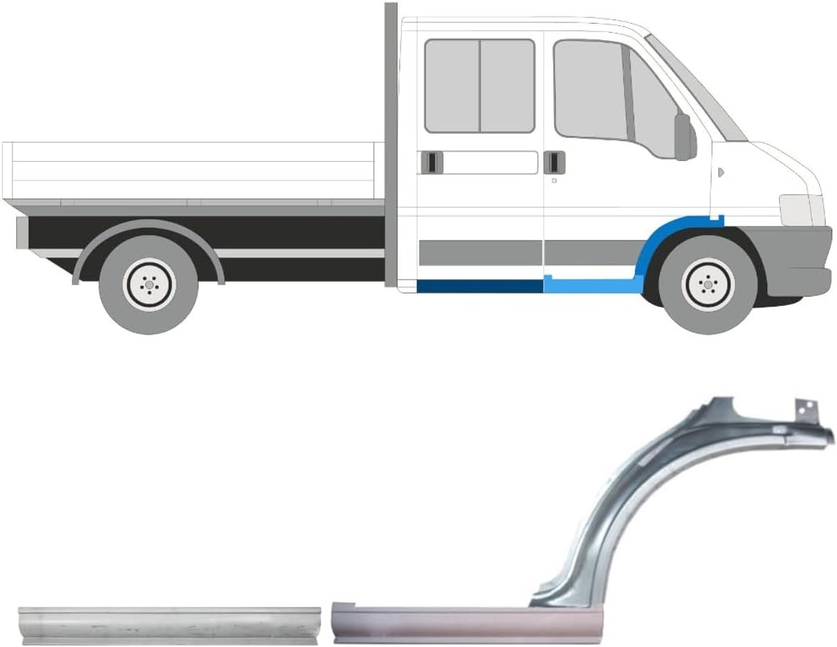 dorpel + voorste spatbord voor Fiat Ducato 1994-2006 / Rechts