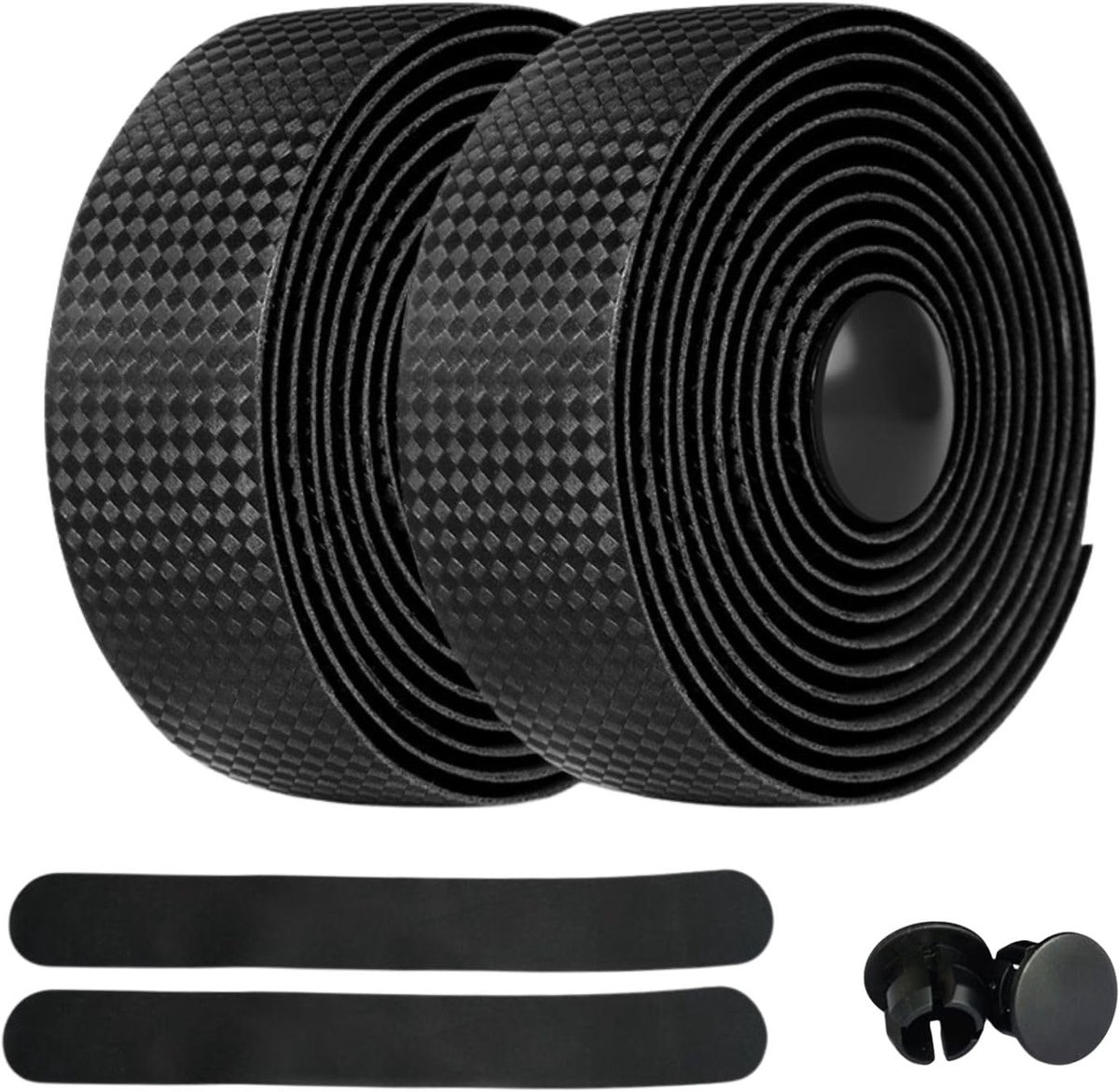 Stuurlint Racefiets Fiets Stuurlint Handvatlint | Zelfklevend met antislip oppervlak, voor racefiets en gravelbike, inclusief stuurdoppen en afwerktape