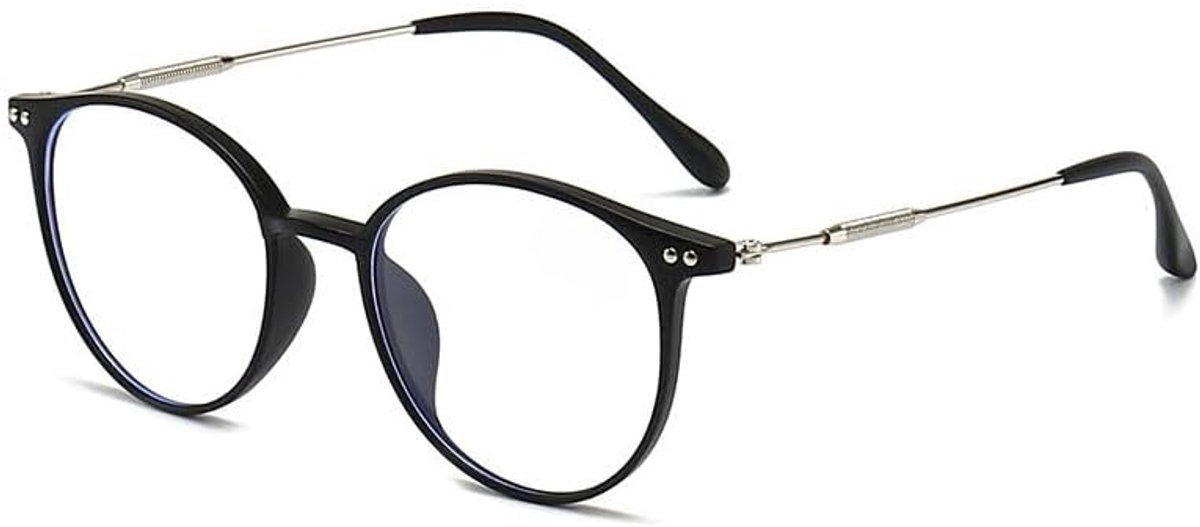 bril met blauwlichtfilter, voor dames en heren, lichte TR90-metalen combinatie, verrekijker, bijziendheid, computer, ovaal