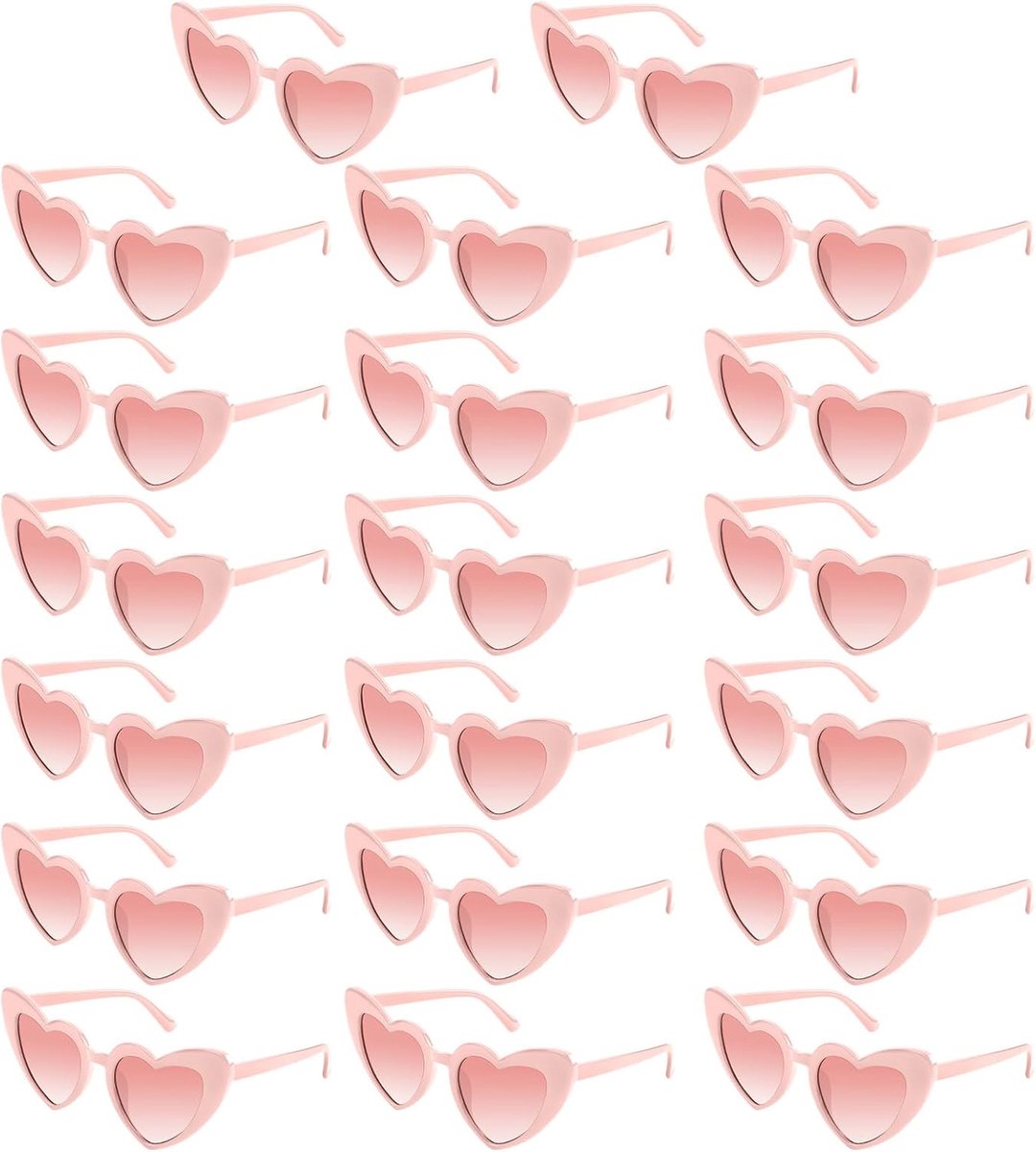 5/10/20 Pack Hart Zonnebril Bachelorette Vintage Hartvormige Bril voor Bruiloft Bruidsmeisje Party Gunst