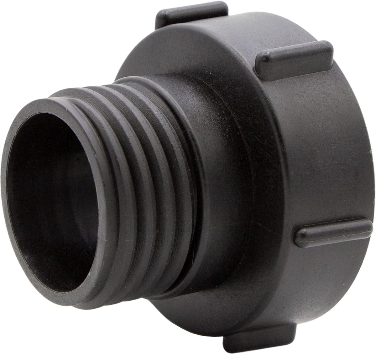 IBC-adapter (M80x3 naar S60x6) 16072, kunststof, zwart