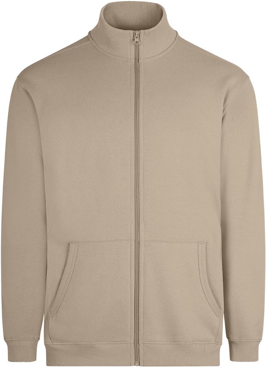 SZ270U Cooper, uniseks sweatshirt met ritssluiting, kleur latte, maat S, Latte, S