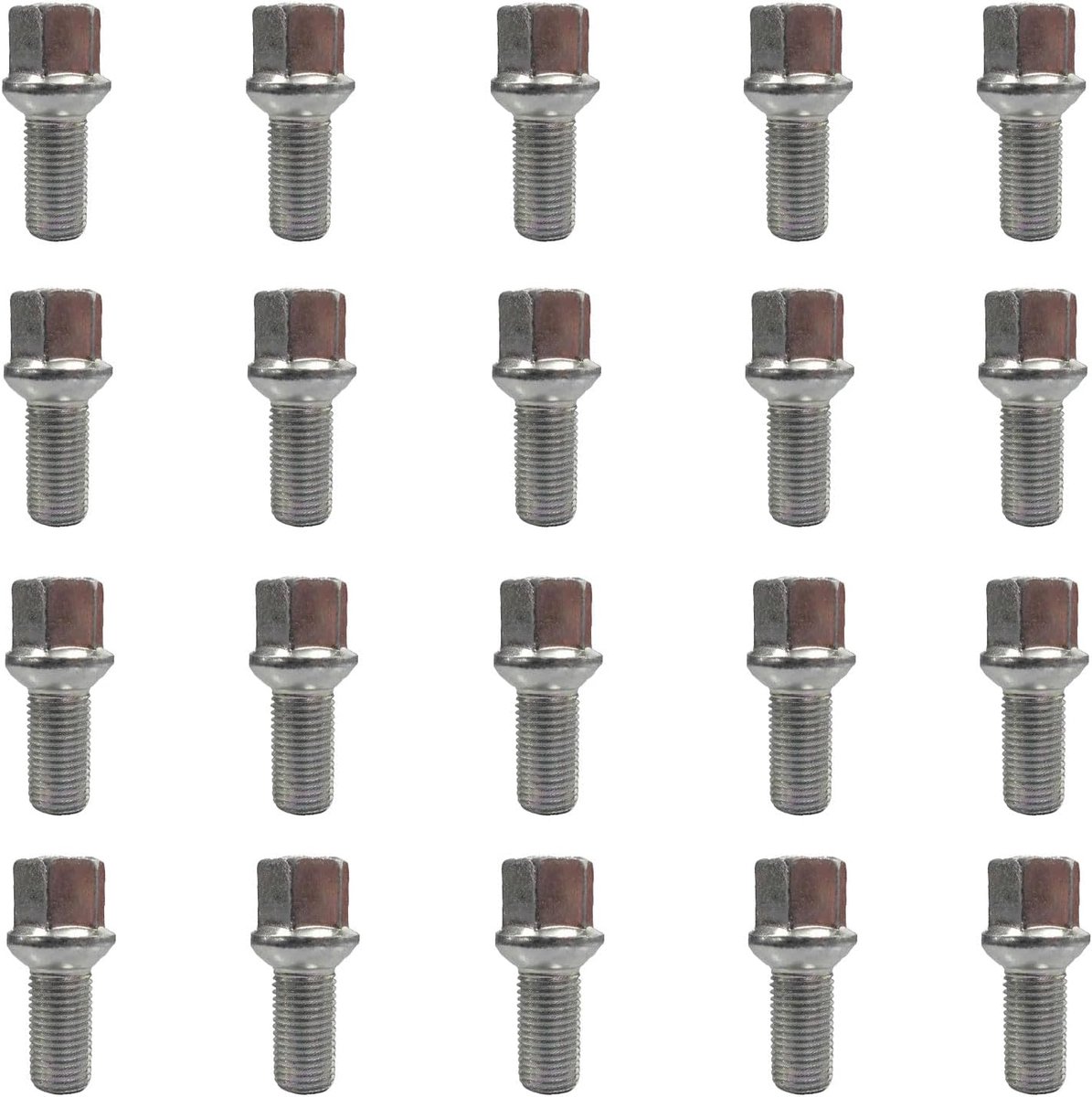 20x Wheel bolts M14x1,5 ball seat R14 27mm | HEX 17mm compatible with Mercedes-Benz A 176 A 177 B 242 B 246 B 247 C 204