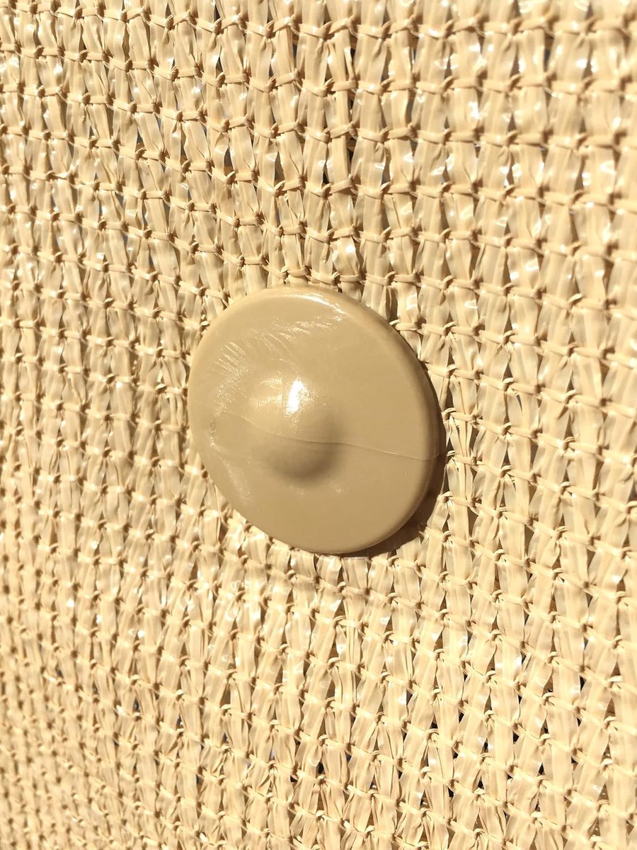 bevestigingsclips voor privacyschermen op stijve panelen (stangdiameter 5mm (3/16") | UV Behandeld | 30 Stucks, Kleur Zand.