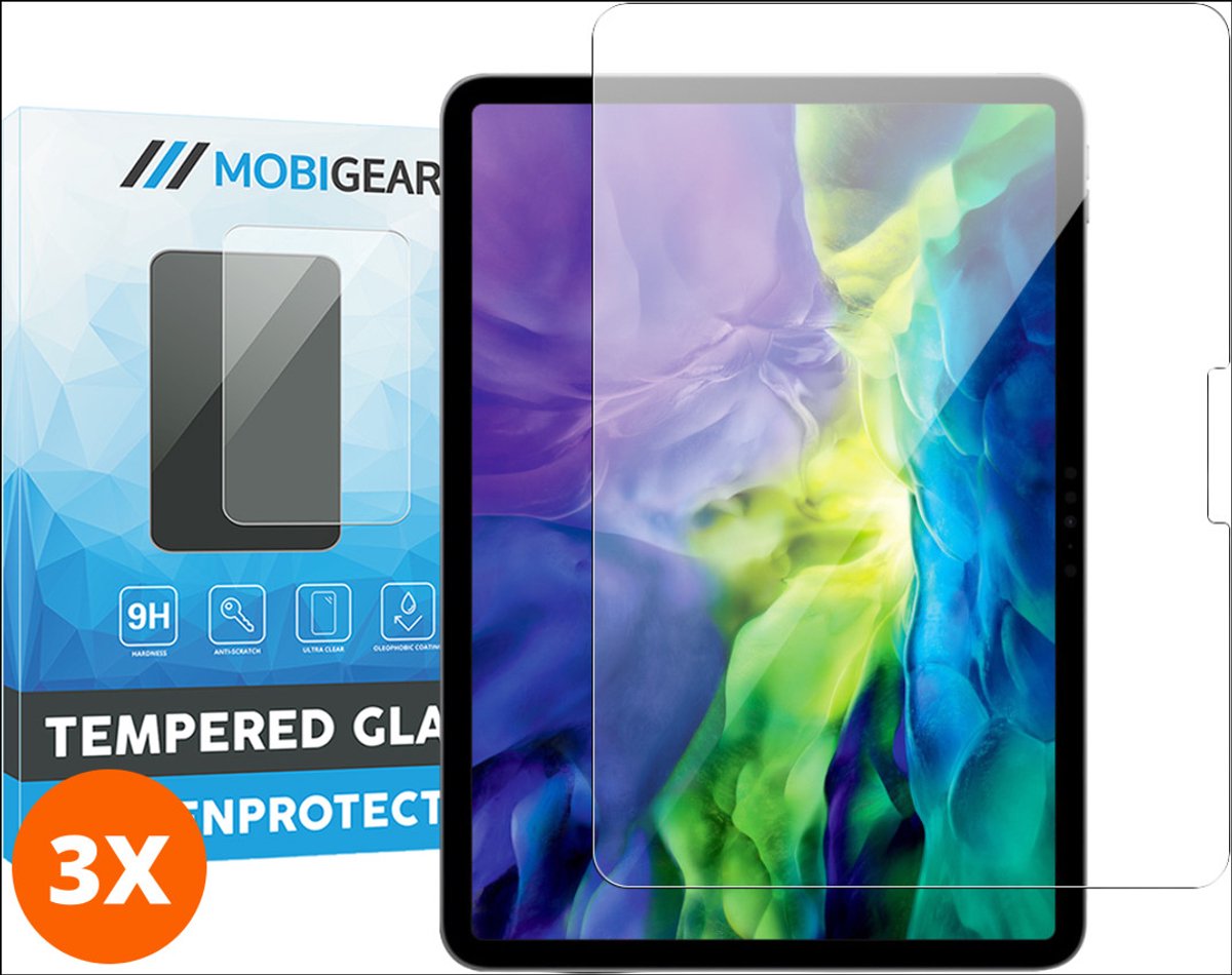 Mobigear Screenprotector geschikt voor Apple iPad Pro 11 Inch (2025) Glazen | Mobigear Screenprotector - Case Friendly
