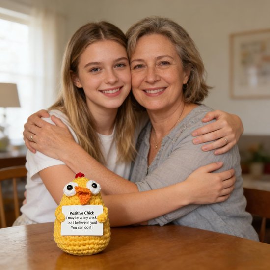 Hug Positieve aardappel, positieve aardappel, kip, moedermaker, eerste schooldag, knuffeldier, grappige kleine verjaardag, Kerstmis, housewarming, cadeaus voor mannen en vrouwen — afbeelding 5