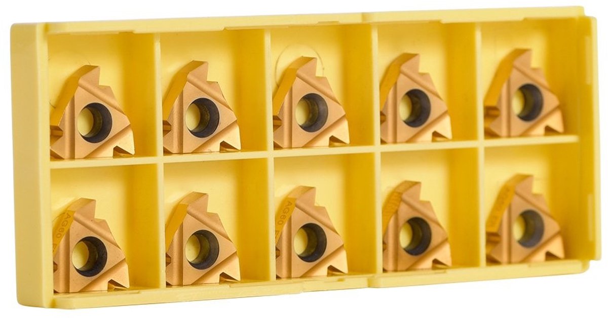 Dailygoods- CNC Tips 10 Stuks - Wolfraamcarbide Inserts - Snijder Gereedschap - Draaibank Accessoire - Duurzaam Gebruik - Roestvrij Staal Compatibel - Snij-inserts