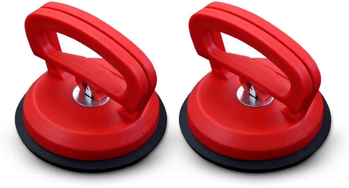 Dailygoods- Tegelzuignap 115 mm - Professionele Zuignap - 2 Stuks - Sterke Trekkracht - Duurzaam - Ergonomisch Ontwerp
