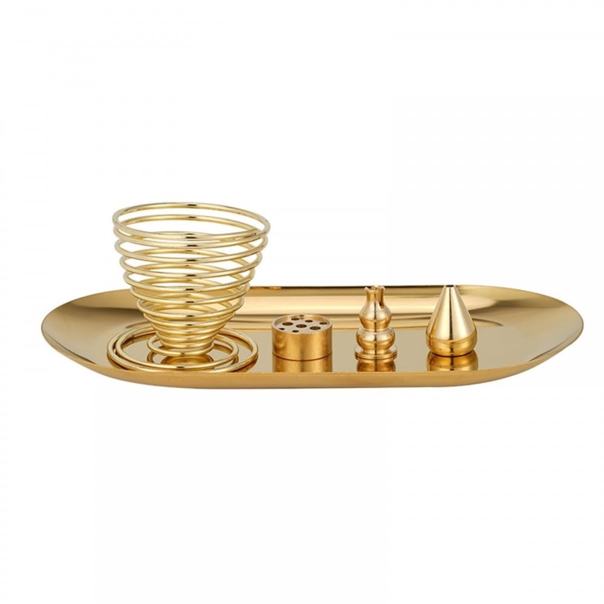 Dailygoods- Wierookhouder Messing - Wierookbrander - Decoratie - Yoga-accessoire - Stressverlichting - Interieurdecoratie