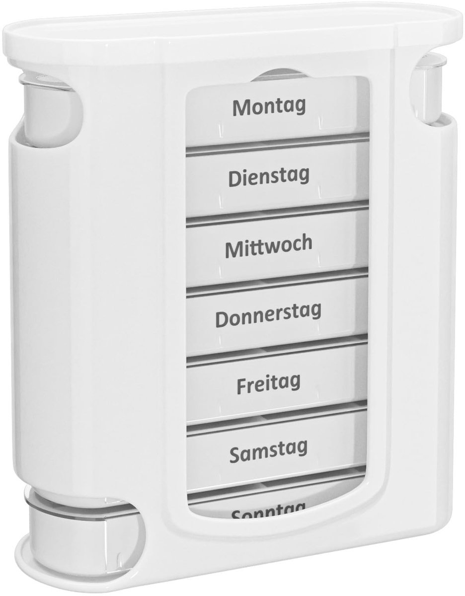 Dailygoods- Pillendoos 7 Dagen - 4 Vakken per Dag - BPA-vrij Kunststof - Tablettenbox - Medicijndoos - Veilig en Gestructureerd
