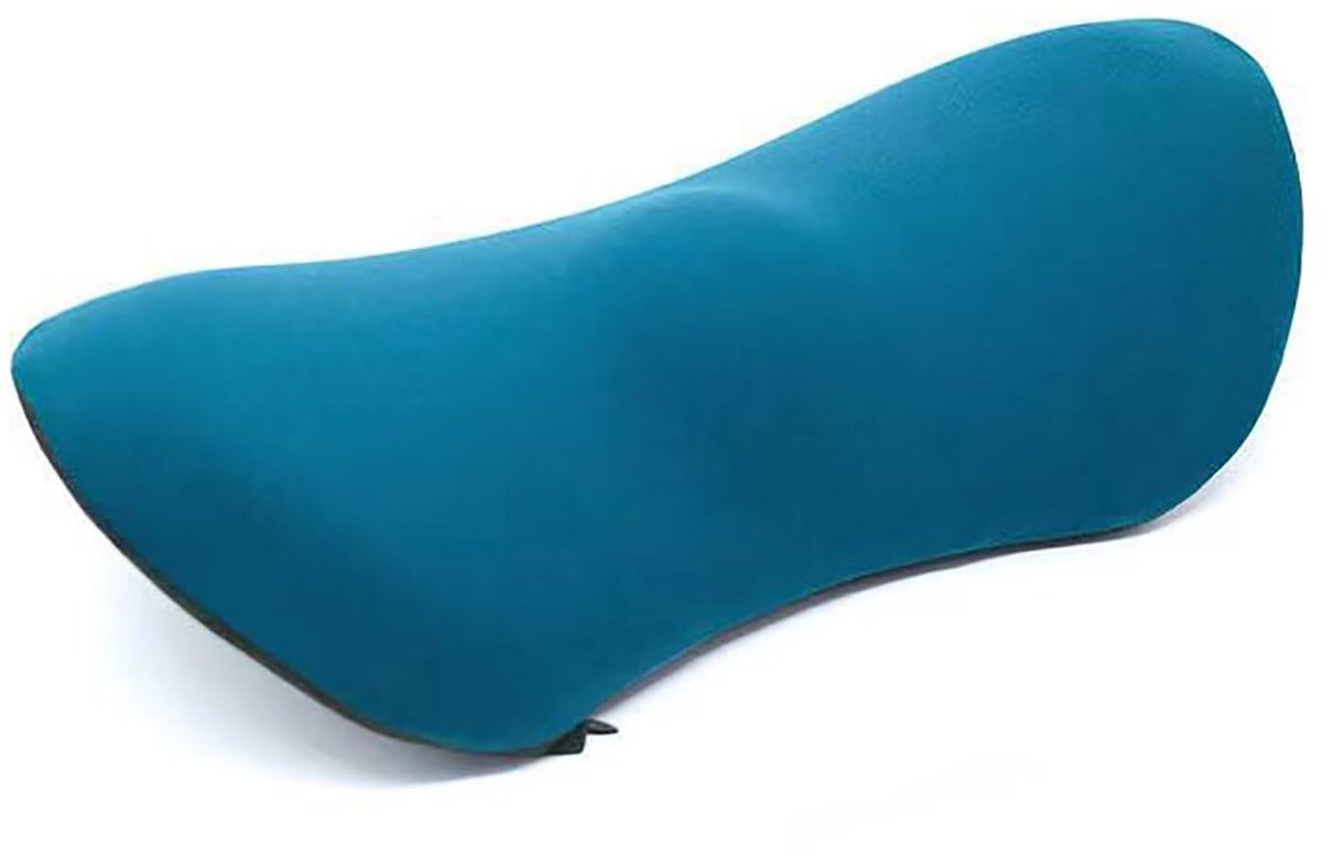 Lendenwervelkussen, ergonomisch rugkussen, traagschuim lendenkussen auto, comfort rugsteunkussen voor drukontlasting, rugkussen voor bed, stoel, autostoel, bureaustoel (blauw B)