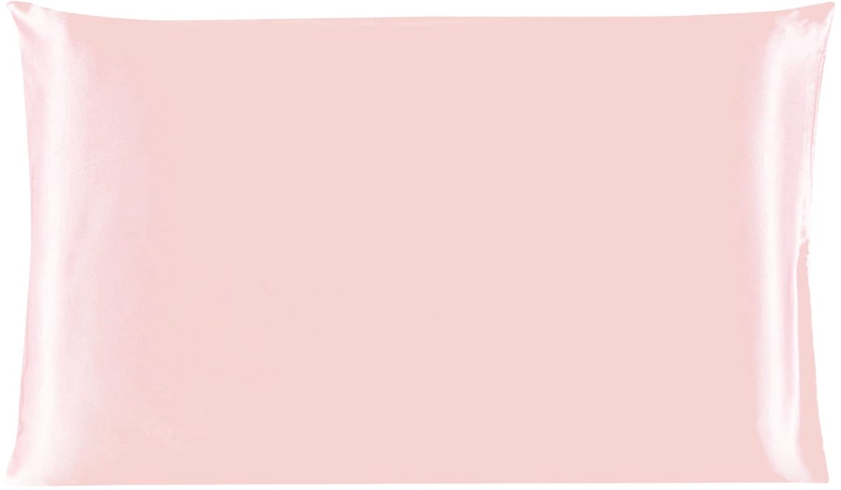 sourcingmap 100% Pure Moerbei Charmeuse Zijde Kussensloop Cover voor Haar & Huid 19 Momme 350tc /Reismaat 36x51cm Roze (1-Stuk)