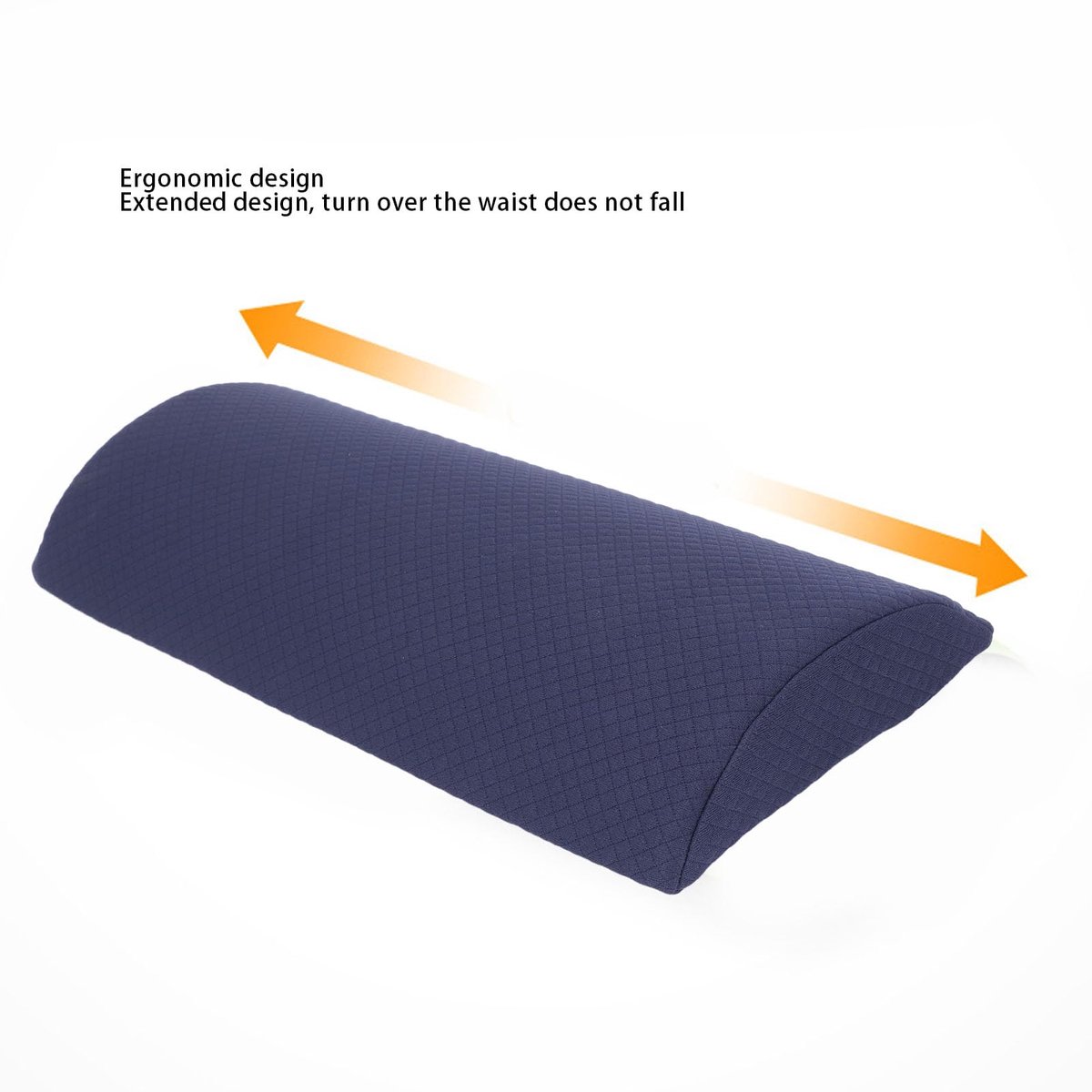 Comfortabel Zacht Lendensteunkussen voor Bed - Ideaal voor onderrug- en Lendensteun Tijdens Het Slapen (Blauw)