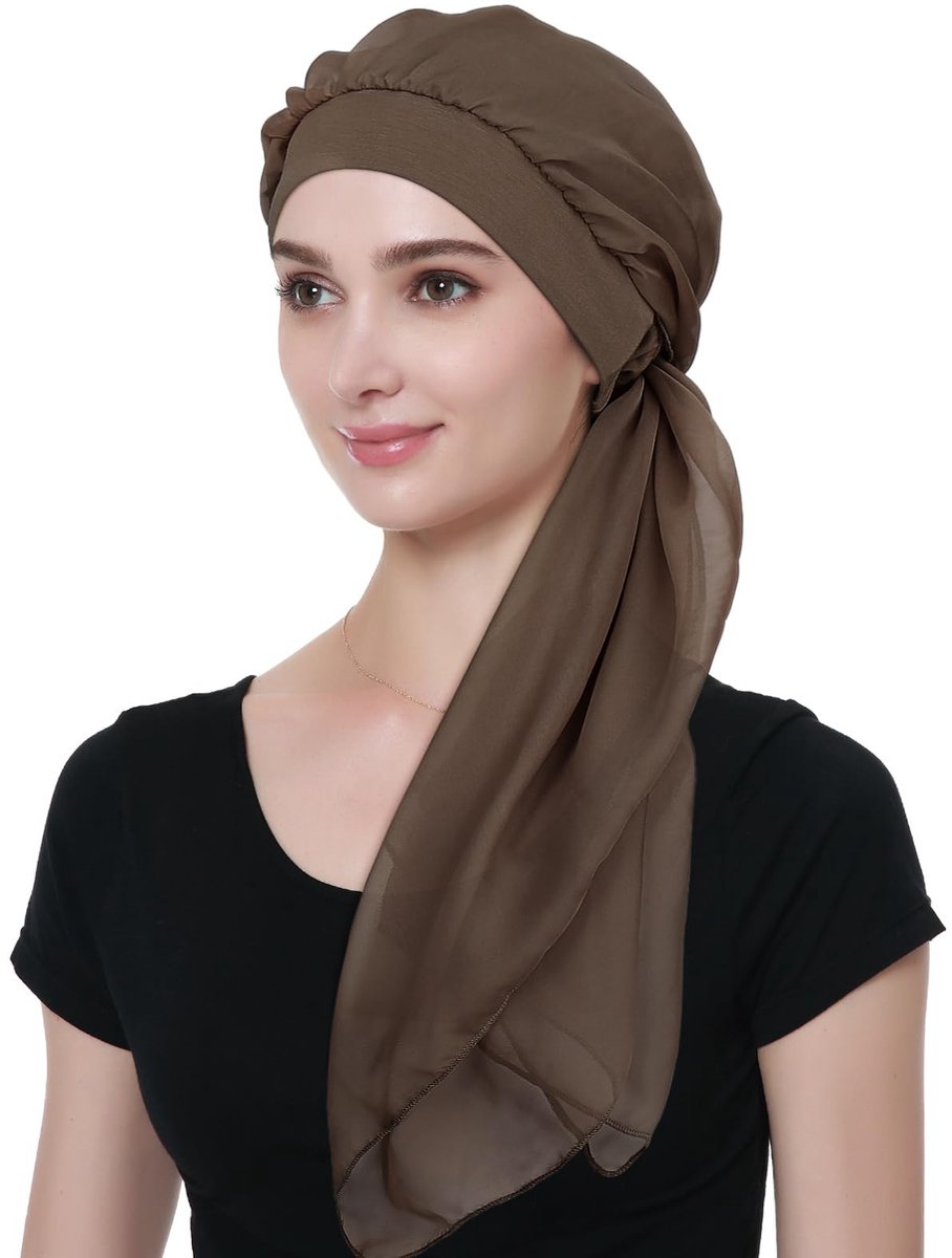Chiffon Sjaal Hoofdbedekking Chemo Cap voor Vrouwen