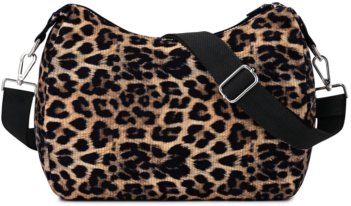 osacurt Cord Crossbody Bag Schoudertas voor dames, kleine handtas, Corduroy tas, opvouwbaar, met verstelbare schouderriem, voor kantoor, pendelen, winkelen, reizen