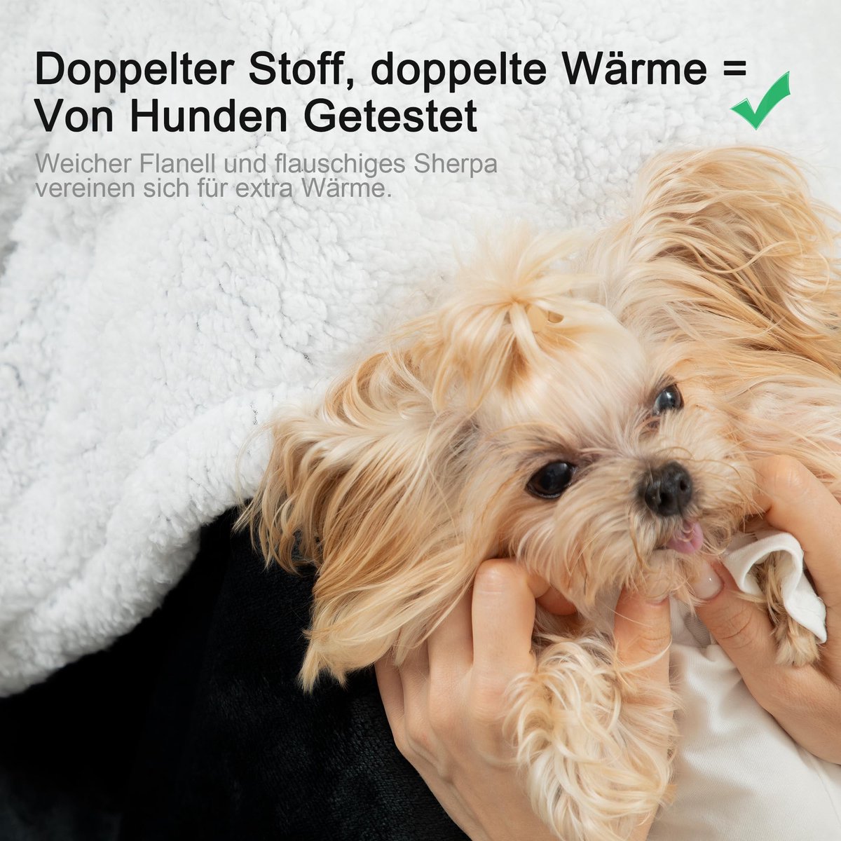 Knuffeldeken, dikke warme deken, wollig, fleecedeken, dubbelzijdig design, winterdeken, bespaart verwarmingskosten, bankdeken, geschikt voor kinderen, jongeren en volwassenen (zwart, 150 x