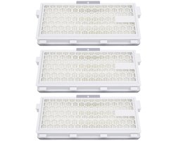 3 stuks HEPA Airclean Plus 50 filters, compatibel met Miele Compact C1/C2, Complete C2/C3, Guard S1/L1/M1, stofzuigerfilter voor S4000, S5000, S6000 en S8000 serie